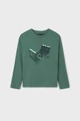 Дитячий бавовняний лонгслів Mayoral 2-pack колір зелений з принтом (3419277)