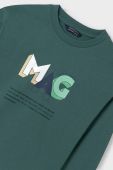 Дитячий бавовняний лонгслів Mayoral колір зелений з принтом (3437272) Дитячий бавовняний лонгслів Mayoral колір зелений з принтом (3437272)