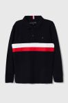 Дитячий лонгслів Tommy Hilfiger колір синій візерунок (3541079) Дитячий лонгслів Tommy Hilfiger колір синій візерунок (3541079)