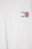 Дитячий бавовняний лонгслів Tommy Hilfiger колір білий однотонний Дитячий бавовняний лонгслів Tommy Hilfiger колір білий однотонний