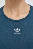Лонгслів adidas Originals жіночий колір бірюзовий