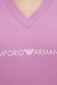 Бавовняна футболка lounge Emporio Armani Underwear колір фіолетовий Бавовняна футболка lounge Emporio Armani Underwear колір фіолетовий
