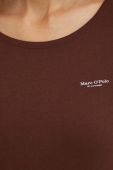 Бавовняний лонгслів Marc O'Polo колір коричневий (3506768) Бавовняний лонгслів Marc O'Polo колір коричневий (3506768)