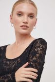 Блузка Sisley жіноча колір чорний візерунок (3621388)