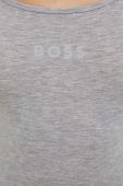 Лонгслів лаунж BOSS колір сірий
