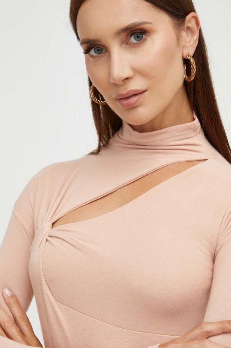 Лонгслів з домішкою кашеміру Pinko колір рожевий (3567102) Лонгслів з домішкою кашеміру Pinko колір рожевий (3567102)