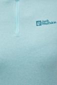Спортивний лонгслів Jack Wolfskin Sky Thermal колір бірюзовий півгольф