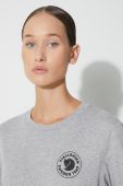 Бавовняний лонгслів Fjallraven 1960 Logo колір сірий