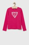 Дитячий лонгслів Guess колір рожевий (3296570)