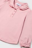 Лонгслів для немовлят Mayoral колір рожевий з коміром