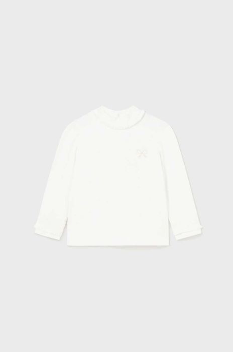 Лонгслів для немовлят Mayoral колір бежевий півгольф