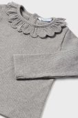 Бавовняний лонгслів для немовлят Mayoral колір сірий Бавовняний лонгслів для немовлят Mayoral колір сірий