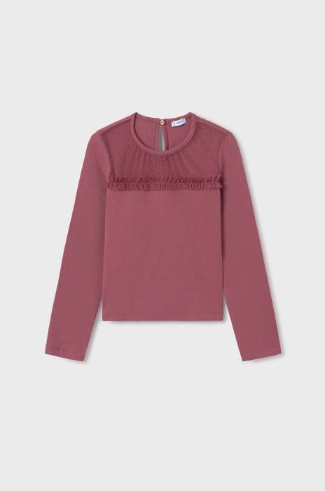 Дитячий лонгслів Mayoral колір рожевий (3423869)