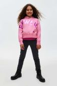 Сорочка Mayoral колір рожевий з капюшоном з принтом