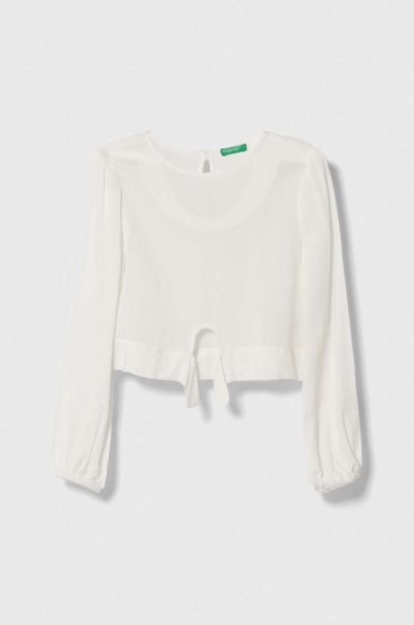 Дитяча кофта United Colors of Benetton колір білий візерунок Дитяча кофта United Colors of Benetton колір білий візерунок