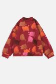 Дитяча кофта Coccodrillo колір бордовий візерунок