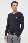 Лонгслів Guess чоловічий колір синій однотонний (3309873)