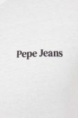 Бавовняний лонгслів Pepe Jeans Kenzie колір бежевий з принтом
