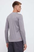 Спортивний лонгслів Jack Wolfskin Sky Thermal колір сірий меланж Спортивний лонгслів Jack Wolfskin Sky Thermal колір сірий меланж