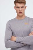 Спортивний лонгслів Jack Wolfskin Sky Thermal колір сірий меланж Спортивний лонгслів Jack Wolfskin Sky Thermal колір сірий меланж
