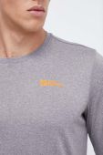 Спортивний лонгслів Jack Wolfskin Sky Thermal колір сірий меланж Спортивний лонгслів Jack Wolfskin Sky Thermal колір сірий меланж