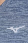 Лонгслів до бігу Mizuno Impulse Core колір сірий з принтом