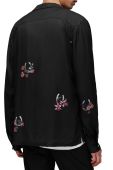Сорочка AllSaints Goodluck чоловічі колір чорний relaxed Сорочка AllSaints Goodluck чоловічі колір чорний relaxed