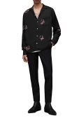 Сорочка AllSaints Goodluck чоловічі колір чорний relaxed Сорочка AllSaints Goodluck чоловічі колір чорний relaxed