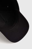 Дитяча бавовняна кепка Guess колір чорний однотонна Дитяча бавовняна кепка Guess колір чорний однотонна