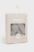 Дитяча шапка і рукавички Mayoral Newborn колір сірий Дитяча шапка і рукавички Mayoral Newborn колір сірий