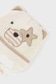 Дитяча шапка і рукавички Mayoral Newborn Gift box колір бежевий Дитяча шапка і рукавички Mayoral Newborn Gift box колір бежевий
