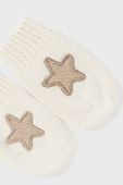 Дитяча шапка і рукавички Mayoral Newborn Gift box колір бежевий Дитяча шапка і рукавички Mayoral Newborn Gift box колір бежевий
