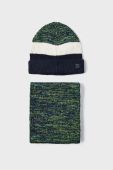 Дитяча шапка і шарф Mayoral колір блакитний (3428655) Дитяча шапка і шарф Mayoral колір блакитний (3428655)