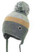 Дитяча шапка Jamiks OSMAN колір сірий Дитяча шапка Jamiks OSMAN колір сірий