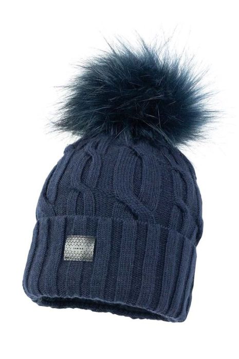 Дитяча шапка Jamiks VALDIS колір синій