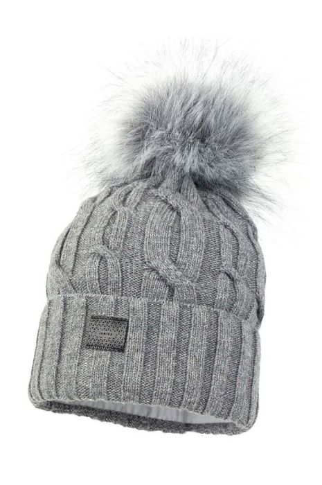 Дитяча шапка Jamiks VALDIS колір сірий