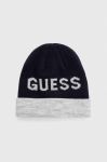 Дитяча шапка Guess колір синій з тонкого трикотажу (3678568)