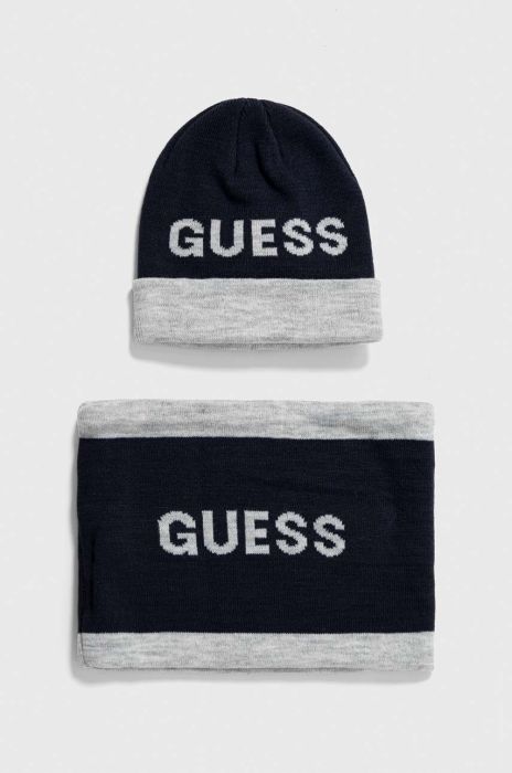 Дитяча шапка і снуд Guess колір синій (3640971) Дитяча шапка і снуд Guess колір синій (3640971)