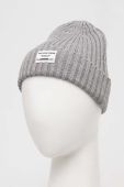 Дитяча шапка з домішкою вовни Pepe Jeans колір сірий Дитяча шапка з домішкою вовни Pepe Jeans колір сірий