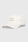 Бавовняна бейсболка Tommy Jeans колір білий візерунок Бавовняна бейсболка Tommy Jeans колір білий візерунок
