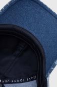Бавовняна бейсболка Tommy Jeans візерунок колір блакитний Бавовняна бейсболка Tommy Jeans візерунок колір блакитний