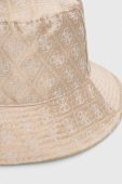 Двосторонній капелюх Guess колір бежевий Двосторонній капелюх Guess колір бежевий