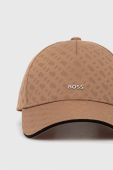 Кепка BOSS колір коричневий однотонна Кепка BOSS колір коричневий однотонна