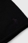 Вовняна шапка Polo Ralph Lauren колір чорний з тонкого трикотажу вовна (3419480)