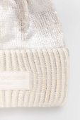 Шапка Kurt Geiger London колір срібний з тонкого трикотажу