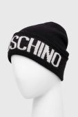 Вовняна шапка Moschino колір чорний Вовняна шапка Moschino колір чорний