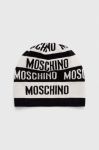 Вовняна шапка Moschino колір білий вовна (3597560) Вовняна шапка Moschino колір білий вовна (3597560)