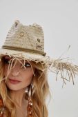 Капелюх LE SH KA headwear Big Brim Straw Fedora колір зелений