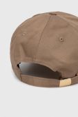 Бавовняна бейсболка Armani Exchange колір бежевий з аплікацією (3470471)