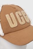 Кепка UGG колір коричневий з аплікацією (3638124) Кепка UGG колір коричневий з аплікацією (3638124)